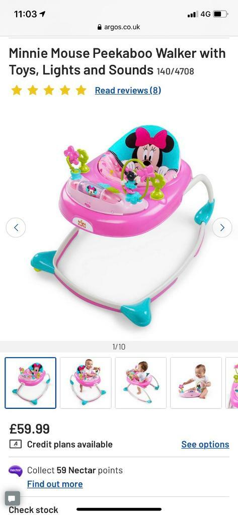 minnie mouse walker smyths